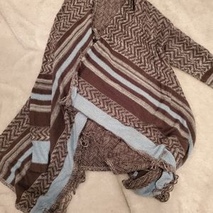 Brown and Blue Cardigan